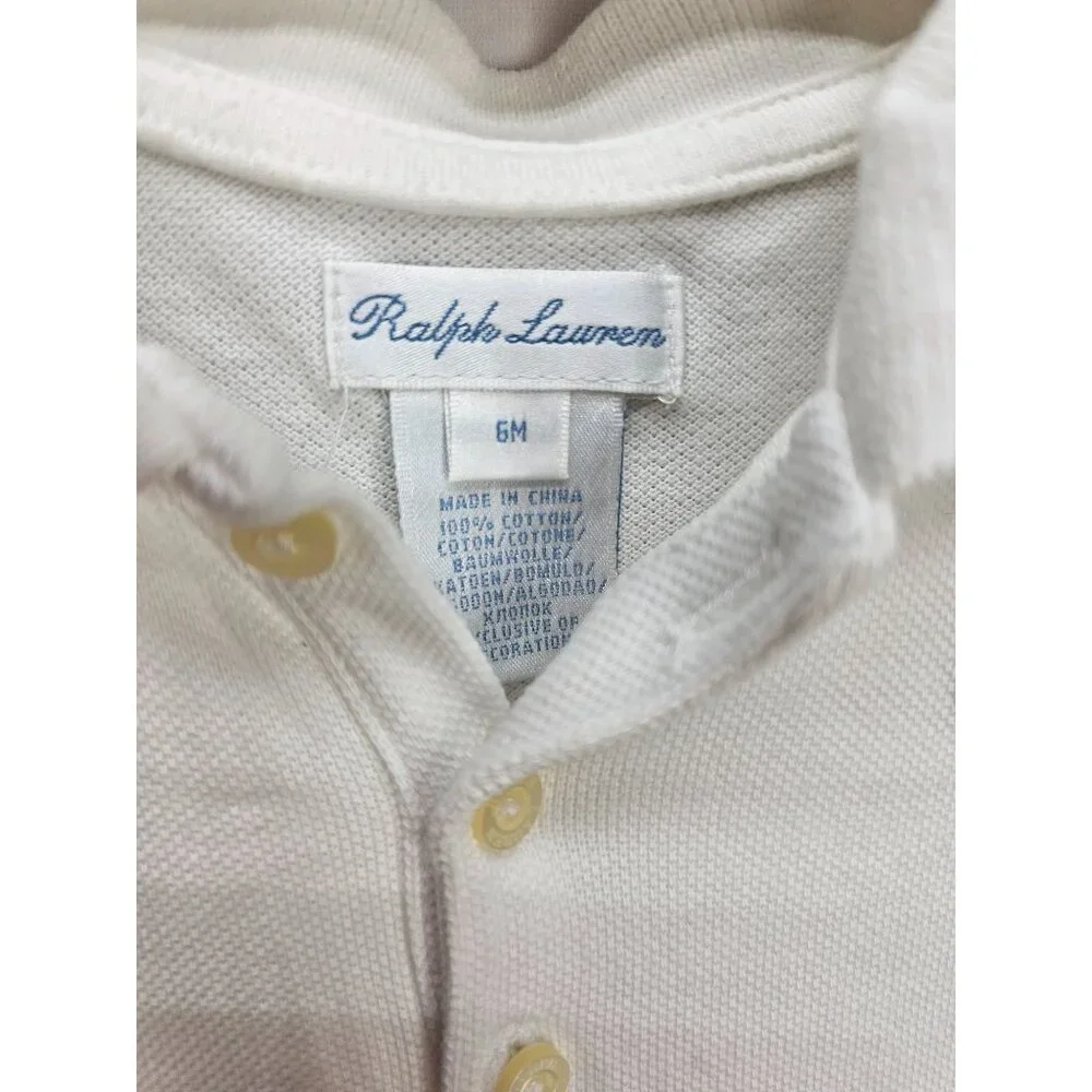 Ralph Lauren Polo White Ruffle Size 6‎ Months Girls Dress